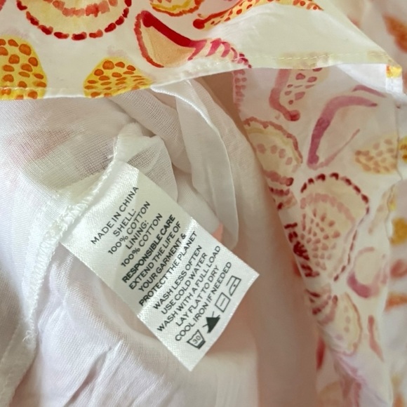 Hill House Elizabeth Mini Nap Dress in Orange Shell Mosaic - Picture 5 of 8